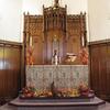 Church altar at Thanksgiving Sunday Service